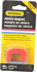 General - 1 Hole, 3/16" Hole Diam, 1-1/2" Overall Width, 1" Deep, 1" High, 22 Lb Average Pull Force, Alnico Power Magnets - 5/16" Pole Width - A1 Tooling