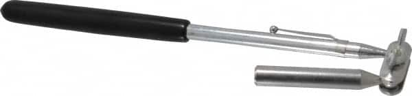 General - 8-3/4" Long Magnetic Retrieving Tool - 2 Lb Max Pull, 1/4" Head Diam, Nickel Plated Steel - A1 Tooling