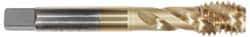 Accupro - 5/16-18 UNC 3 Flute 2B Modified Bottoming Spiral Flute Tap - Powdered Metal, TiCN Finish, 2-23/32" OAL, Right Hand Flute, Right Hand Thread, H5 - A1 Tooling