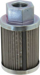 Parker - 30 Mesh, 55 LPM, 15 GPM, 3.09" Diam, Male/Female Magnetic Suction Strainer - 1 Port NPT, 5.19" Long - A1 Tooling