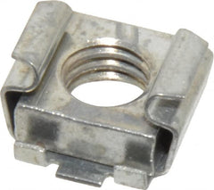 Made in USA - 3/8-16 Screw, 0.028 to 0.056" Thick, Spring Steel Cage Nut - Zinc-Plated Finish - A1 Tooling