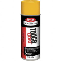 Krylon - OSHA Yellow, 12 oz Net Fill, High Gloss, Enamel Spray Paint - 20 to 25 Sq Ft per Can, 16 oz Container, Use on Conduits, Ducts, Electrical Equipment, Machinery, Metal, Motors, Pipelines & Marking Areas, Railings, Steel Bars, Tool Boxes, Tools - A1 Tooling