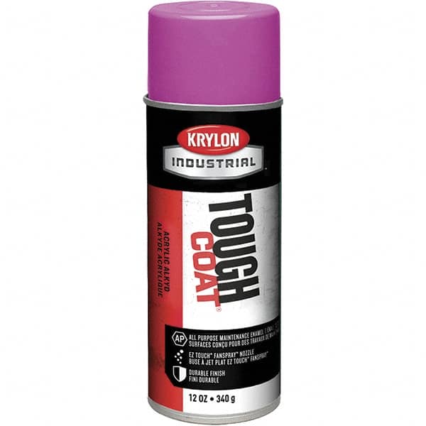 Krylon - OSHA Purple, 12 oz Net Fill, High Gloss, Enamel Spray Paint - 20 to 25 Sq Ft per Can, 16 oz Container, Use on Conduits, Ducts, Electrical Equipment, Machinery, Metal, Motors, Pipelines & Marking Areas, Railings, Steel Bars, Tool Boxes, Tools - A1 Tooling