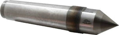 Riten - 1-3/4" Head Diam, Carbide-Tipped Steel Standard Point Solid Dead Center - 5MT Morse Taper, 1-3/4" Point Diam, 2-1/2" Point Length, 3-21/32" OAL - A1 Tooling