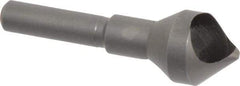 Weldon - 9/16" Head Diam, 1/4" Shank Diam, 82° High Speed Steel Countersink - Bright Finish, 1-7/8" OAL, Single End, Straight Shank, Right Hand Cut - A1 Tooling