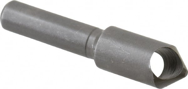 Weldon - 11/32" Head Diam, 1/4" Shank Diam, 82° High Speed Steel Countersink - A1 Tooling