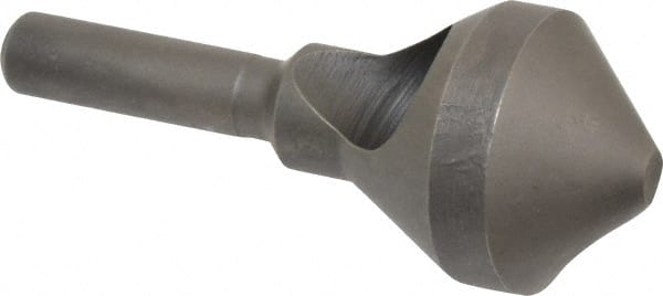 Weldon - 13/16" Head Diam, 1/4" Shank Diam, 90° High Speed Steel Countersink - A1 Tooling