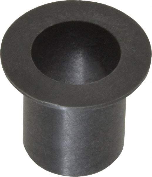 Igus - 1/2" Inside x 19/32" Outside Diam, Thermoplastic Sleeve Bearing - 7/8" Outside Diam, 0.046" Flange Thickness, 3/4" OAL - A1 Tooling