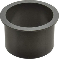 Igus - 2-1/2" Inside x 2-11/16" Outside Diam, Thermoplastic Sleeve Bearing - 3-1/8" Outside Diam, 0.093" Flange Thickness, 2" OAL - A1 Tooling