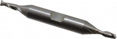 OSG - 5/32", 7/16" LOC, 3/8" Shank Diam, 3-1/8" OAL, 2 Flute, Solid Carbide Square End Mill - Double End, Uncoated, Spiral Flute, 30° Helix, Centercutting, Right Hand Cut, Right Hand Flute, Series 442 - A1 Tooling