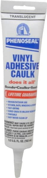 DAP - 5.5 oz Cartridge Clear Acrylic & Latex Caulk - 100°F Max Operating Temp, 20 min Tack Free Dry Time - A1 Tooling