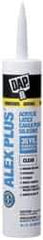 DAP - 10.1 oz Cartridge Clear Acrylic & Latex Caulk - -20 to 180°F Operating Temp, 30 min Tack Free Dry Time - A1 Tooling