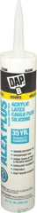 DAP - 10.1 oz Tube Clear Acrylic & Latex Caulk - -30 to 180°F Operating Temp, 30 min Tack Free Dry Time, 24 hr Full Cure Time - A1 Tooling