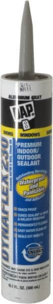 DAP - 10.1 oz Cartridge Gray Acrylic & Latex Caulk - -30 to -29.2°F Operating Temp, 30 min Tack Free Dry Time - A1 Tooling