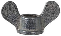 Made in USA - 1/2-13 UNC, Zinc Plated, Iron Standard Wing Nut - Grade 32510, 2" Wing Span, 1-1/4" Wing Span, 7/8" Base Diam - A1 Tooling