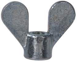 Value Collection - 5/16-18 UNC, Zinc Plated, Steel Standard Wing Nut - Grade 1015-1025, 1.88" Wing Span, 1-3/8" Wing Span, 11/16" Base Diam - A1 Tooling