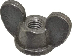 Value Collection - 3/8-16 UNC, Uncoated, Steel Standard Wing Nut - Grade 1015-1025, 1-5/8" Wing Span, 1" Wing Span, 7/8" Base Diam - A1 Tooling