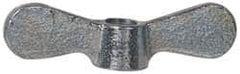 Value Collection - 3/8-16 UNC, Zinc Plated, Steel Standard Wing Nut - Grade 1015-1025, 2-1/2" Wing Span, 0.69" Wing Span, 9/16" Base Diam - A1 Tooling