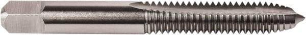 Union Butterfield - 3/8-16 UNC, 3 Flute, TiN Finish, High Speed Steel Spiral Point Tap - Plug Chamfer, Right Hand Thread, 2-15/16" OAL, 1-1/4" Thread Length, 0.381" Shank Diam, 2B/3B Class of Fit, Series TN1585 - Exact Industrial Supply