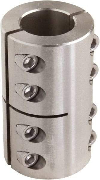 Climax Metal Products - 16mm Inside x 34mm Outside Diam, Two Piece Rigid Coupling without Keyway - 50mm Long - A1 Tooling