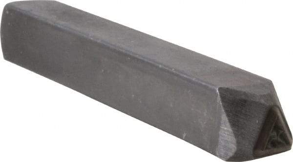 Made in USA - 3/16 Inch Character Size, 25 within a Triangle, Code Stamp - Steel - A1 Tooling