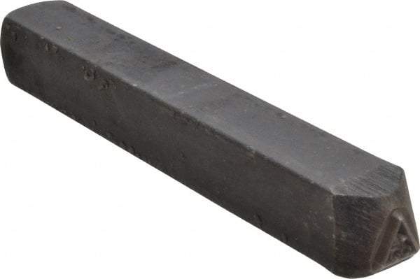 Made in USA - 3/16 Inch Character Size, 35 within a Triangle, Code Stamp - Steel - A1 Tooling