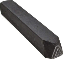 Made in USA - 3/16 Inch Character Size, 37 within a Triangle, Code Stamp - Steel - A1 Tooling