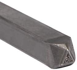 Made in USA - 3/16 Inch Character Size, 46 within a Triangle, Code Stamp - Steel - A1 Tooling