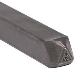 Made in USA - 3/16 Inch Character Size, 47 within a Triangle, Code Stamp - Steel - A1 Tooling