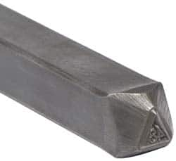 Made in USA - 3/16 Inch Character Size, 48 within a Triangle, Code Stamp - Steel - A1 Tooling