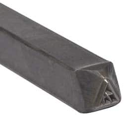 Made in USA - 3/16 Inch Character Size, 71 within a Triangle, Code Stamp - Steel - A1 Tooling