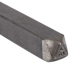 Made in USA - 3/16 Inch Character Size, 75 within a Triangle, Code Stamp - Steel - A1 Tooling