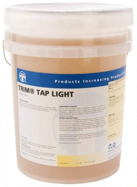 Master Fluid Solutions - Trim Tap Light, 5 Gal Pail Tapping Fluid - Straight Oil, For Broaching, Gear Cutting, Gundrilling, Milling, Reaming, Sawing, Shaving, Threading - A1 Tooling