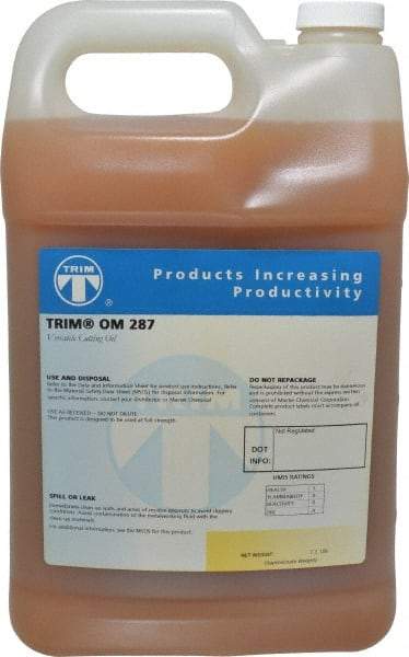 Master Fluid Solutions - Trim OM 287, 1 Gal Bottle Cutting Fluid - Straight Oil, For Machining - A1 Tooling