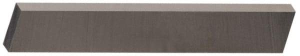 Cleveland - M42 Cobalt Rectangular Tool Bit Blank - 3/8" Wide x 1/2" High x 6" OAL, 2 Beveled Ends, 10° Bevel Angle, Ground - Exact Industrial Supply