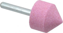 Grier Abrasives - 1-1/8 x 1-1/8" Head Diam x Thickness, A13, Pointed Cylinder, Aluminum Oxide Mounted Point - A1 Tooling