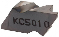 Kennametal - 2041NG Grade KC5010, 1.04mm Cutting Width Carbide Grooving Insert - 1.27mm Max Depth of Cut, Left Hand, 0.09mm Corner Radius, TiAlN Finish - A1 Tooling