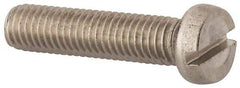 Value Collection - M8x1.25 Metric Coarse, 35mm Length Under Head Slotted Drive Machine Screw - Fillister Head, Grade 18-8 & A2 Stainless Steel, Uncoated, Without Washer - A1 Tooling