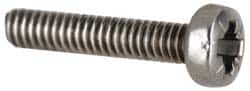 Value Collection - M6x1.00, 45mm Length Under Head Pozidriv Drive Machine Screw - Pan Head, Grade 18-8 & A2 Stainless Steel, Uncoated, Without Washer - A1 Tooling