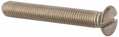 Value Collection - M8x1.25 Metric Coarse, 60mm OAL Slotted Drive Machine Screw - Flat Head, Grade 316 & A4 Stainless Steel, Uncoated, Without Washer - A1 Tooling