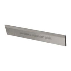 Interstate - 1/8 Inch Wide x 11/16 Inch High x 5 Inch Long, Parallel Blade, Cutoff Blade - M35 Grade, Bright Finish - Exact Industrial Supply