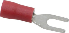 Ideal - #6 Stud, 22 to 18 AWG Compatible, Partially Insulated, Crimp Connection, Standard Fork Terminal - A1 Tooling