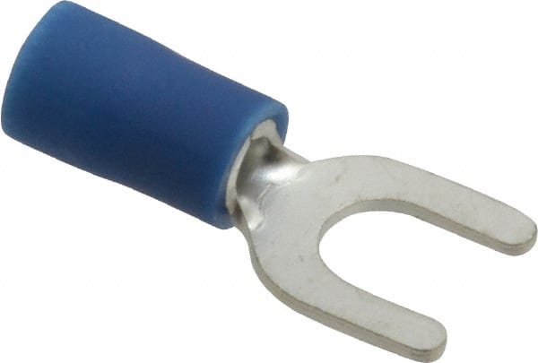 Ideal - #10 Stud, 16 to 14 AWG Compatible, Partially Insulated, Crimp Connection, Standard Fork Terminal - A1 Tooling