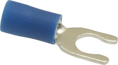 Ideal - #10 Stud, 16 to 14 AWG Compatible, Partially Insulated, Crimp Connection, Locking Fork Terminal - A1 Tooling