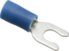 Ideal - #8 Stud, 16 to 14 AWG Compatible, Partially Insulated, Crimp Connection, Locking Fork Terminal - A1 Tooling