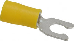 Ideal - #10 Stud, 12 to 10 AWG Compatible, Partially Insulated, Crimp Connection, Locking Fork Terminal - A1 Tooling