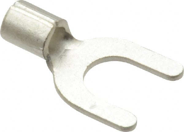 Ideal - #10 Stud, 16 to 14 AWG Compatible, Noninsulated, Crimp Connection, Standard Fork Terminal - A1 Tooling