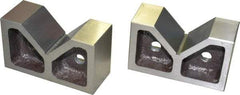 SPI - 3-1/16" Max Capacity, 90° Angle, Cast Iron V-Block - 6" Long x 2-7/16" Wide x 3-1/2" High, Sold as Matched Pair - A1 Tooling