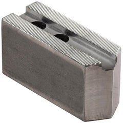 Dillon Manufacturing - Soft Lathe Chuck Jaws; Jaw Type: Square ; Material: Steel ; Jaw Interface Type: 1.5mm x 60 Serrated ; Maximum Compatible Chuck Diameter (Inch): 8 ; Minimum Compatible Chuck Diameter (Inch): 0 ; Overall Height (Inch): 3 - Exact Industrial Supply