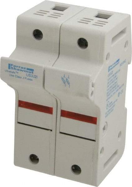 Ferraz Shawmut - 2 Pole, 600 VAC/VDC, 30 Amp, DIN Rail Mount Fuse Holder - Compatible with J Class, 58mm Long x 2.56 Inch Wide and 22mm Diameter Fuse - A1 Tooling